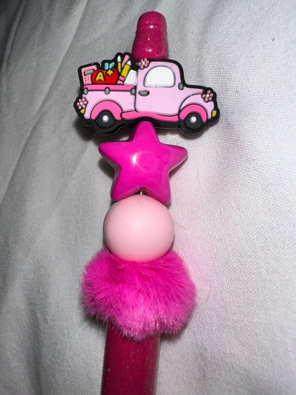 Pink Truck School/Teacher Handmade Pen